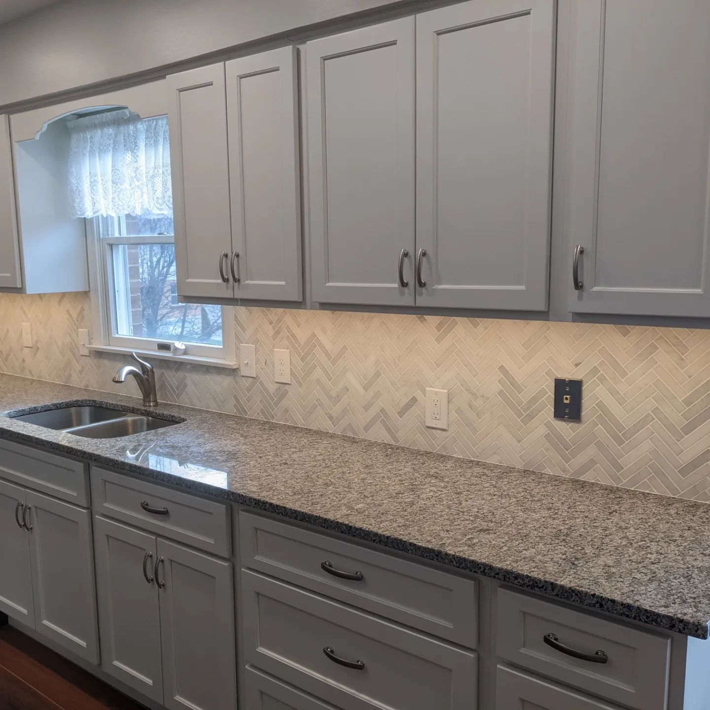 Herringbone Kitchen Backsplash