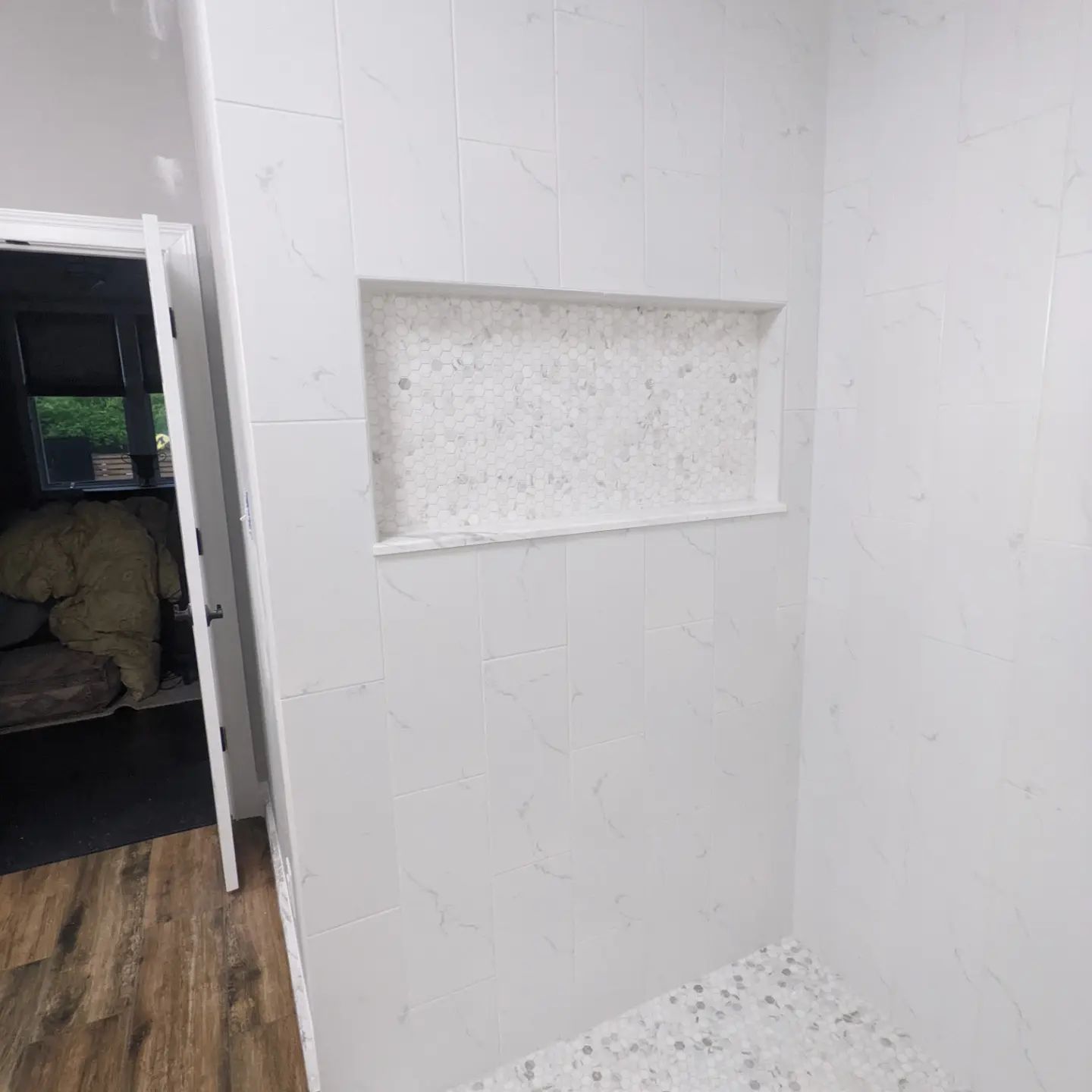 Shower Remodel - Large Wall Niche